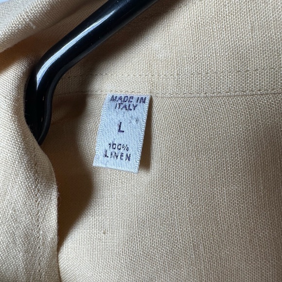 Ralph Lauren yellow Casual Button Down Shirt purple label made in Italy - Picture 4 of 4